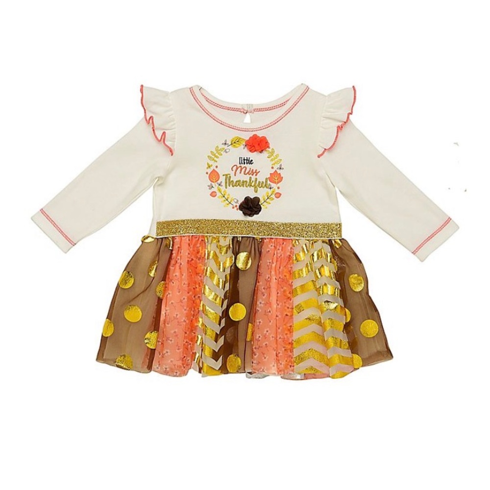 Little Miss Thankful Dress Size 6 Month